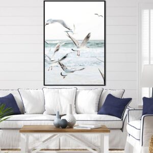 Tableau Mouettes Bord De Mer