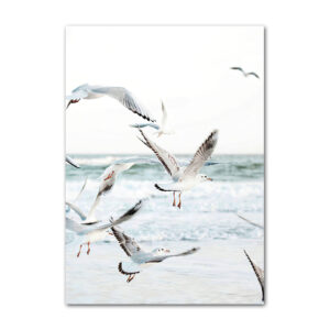 Tableau Mouettes Bord De Mer