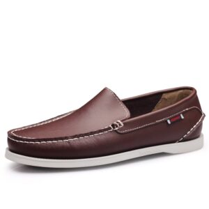 Chaussure Bateau Marron Cuir