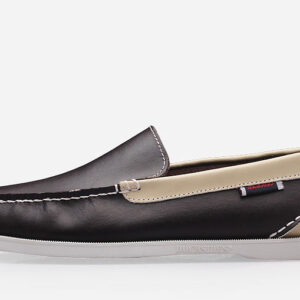 Chaussure Bateau Marron Foncé Sans Lacets